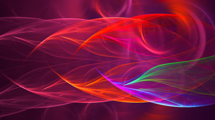 Fototapeta premium 3D rendering multicolored abstract fractal