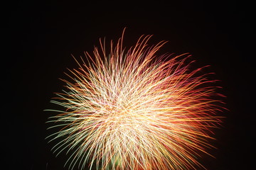 Fireworks in Shibetsu, Hokkaido, Japan