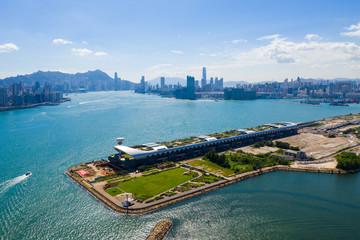 Cruise terminal building in Hong Kong