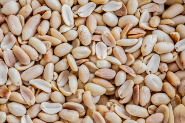 Peanut from top view
