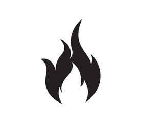 Fire flame logo vector illustration design template