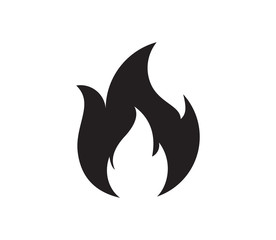 Fire flame logo vector illustration design template