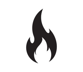 Fire flame logo vector illustration design template