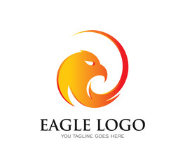 Obraz premium Eagle Bird Logo Vector design . Business Logo Concept