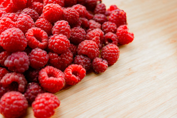 fresh raspberries in a basket