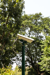 CCTV security camera.,CCTV camera with blurring background.