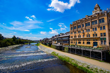鴨川 京都観光 日本