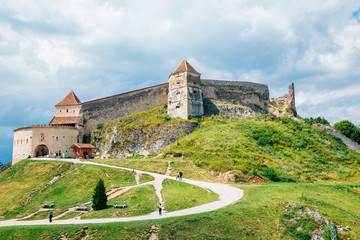 Fototapeta na wymiar Rasnov Fortress in Rasnov, Romania