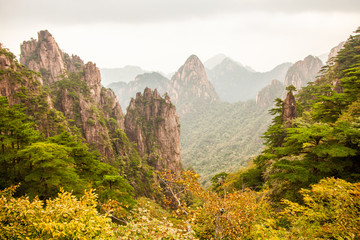 Huangshan mountain, Sunrise, Anhui, China