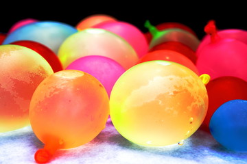 Fototapeta na wymiar colorful water balloons