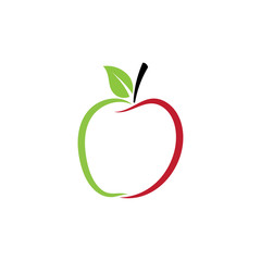 Apple vector illustration design icon logo