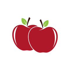 Apple vector illustration design icon logo