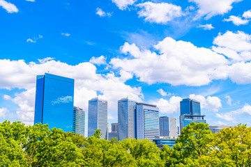 青空 大阪 都市風景 © beeboys