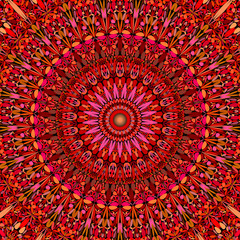 Abstract floral mandala background design - circular vector geometry