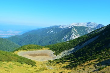 Fototapeta na wymiar mountain landscape of the Pirin National Park in Bulgaria