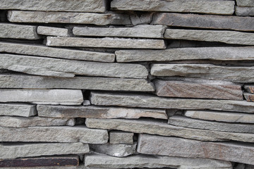 Natural gray stone wall texture background surface