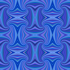 Obraz premium Blue seamless psychedelic abstract spiral ray stripe pattern background - vector illustration