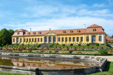 Fototapeta na wymiar Royal Baroque Garden and Palace in Grosssedlitz, Saxony, Germany
