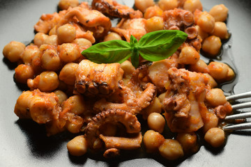 Insalata di ceci e polpo ft9109_0300 Chickpea and octopus salad