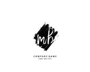 MB Initial letter logo template vector