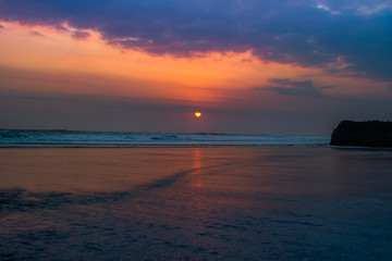 Fototapeta premium Sunset at Kelating beach Bali