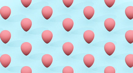 pink balloons pattern