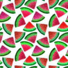 seamless pattern with watermelon