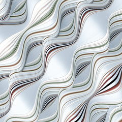 Elegant line background. 3d illustration, 3d rendering.