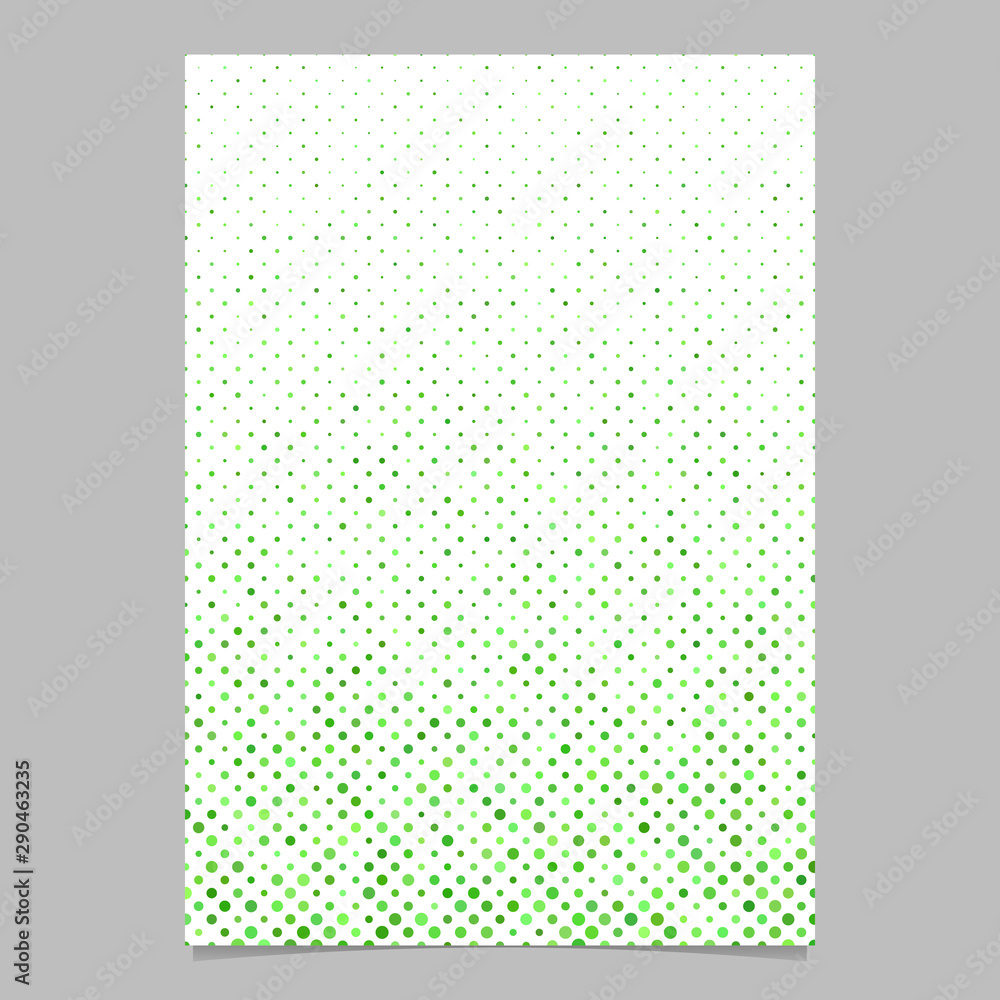 Poster color circle pattern brochure template - vector stationery background graphic with dots