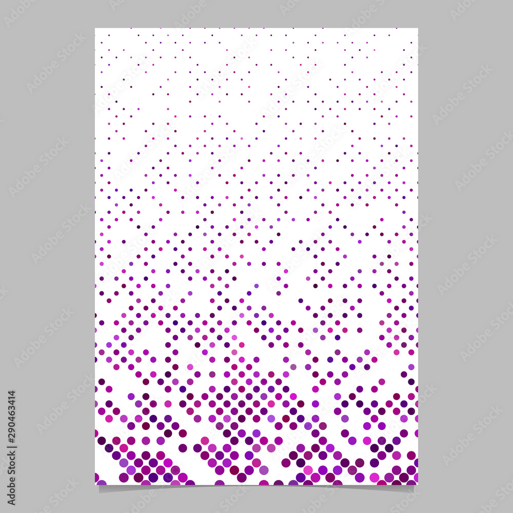 Poster purple abstract circle pattern brochure background - vector stationery template design