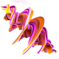 Elegant line background. 3d illustration, 3d rendering.