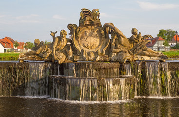 Obraz premium Kaskaden am Schloss Ludwigslust