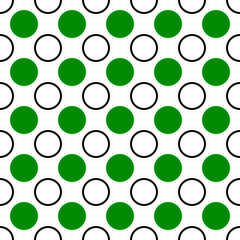 Seamless geometrical circle pattern background - vector illustration