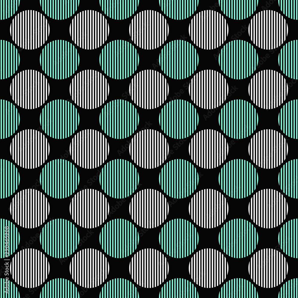 Poster geometrical repeating pattern - vector circle design background