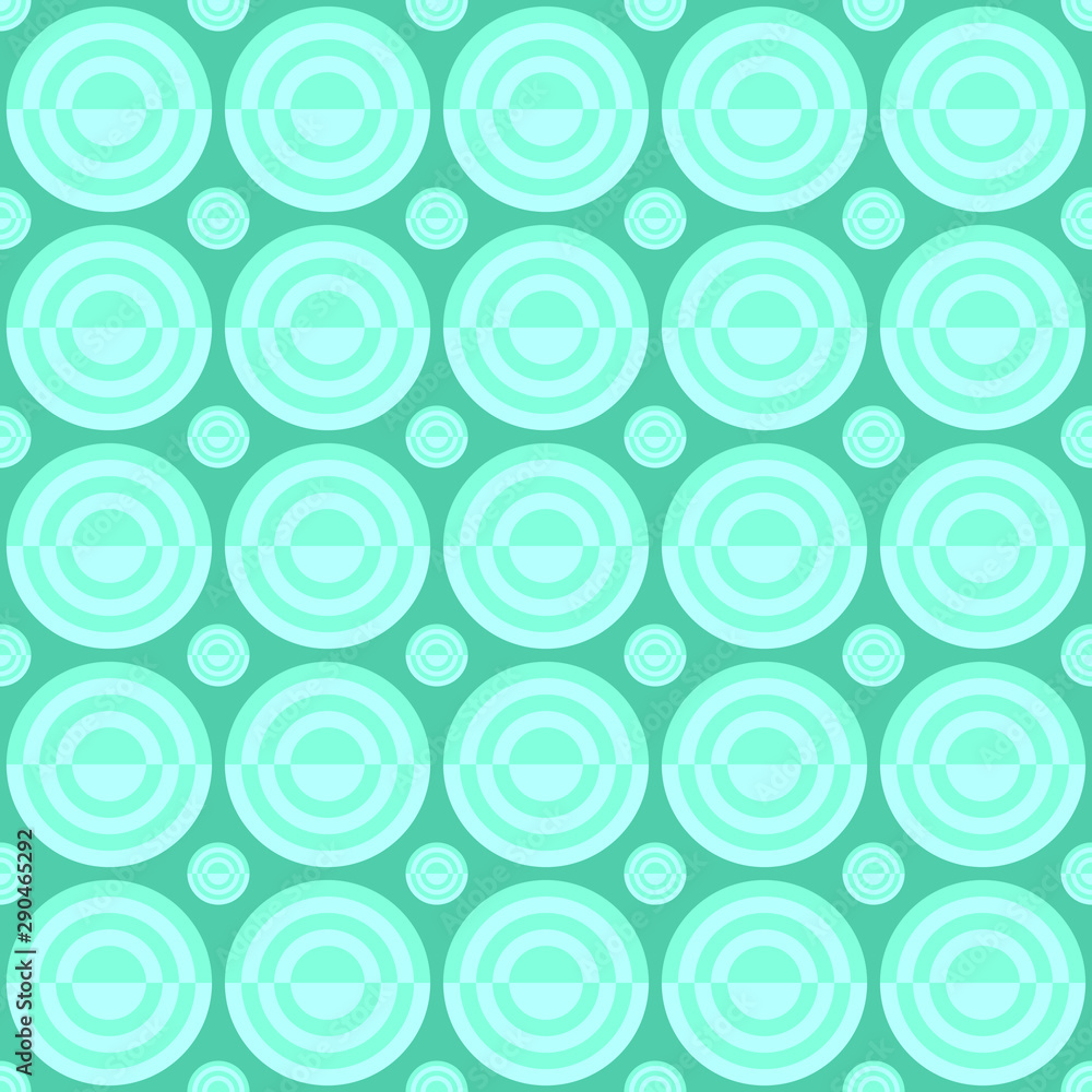 Poster seamless geometric circle pattern background - vector design