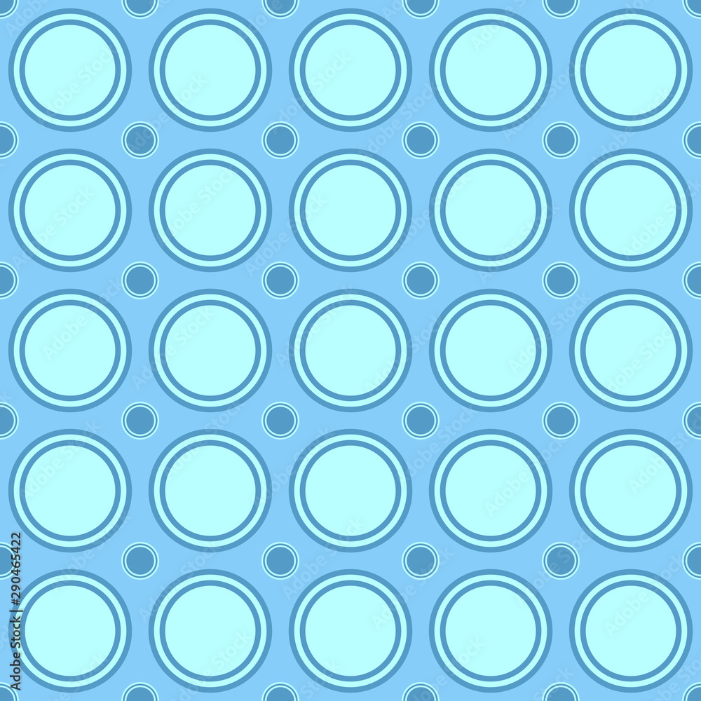 Poster seamless geometrical circle pattern background design - color vector illustration