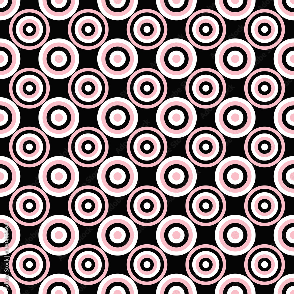Poster abstract geometrical circle pattern background design - color vector graphic