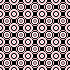 Abstract geometrical circle pattern background design - color vector graphic