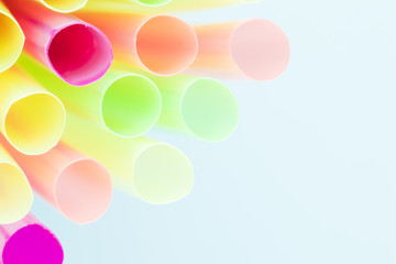 Close up drinking straw texture