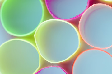 Close up drinking straw texture