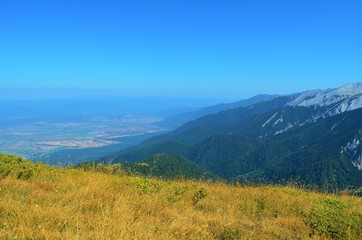 mountain scenery of Pirin National Park in Bulgaria