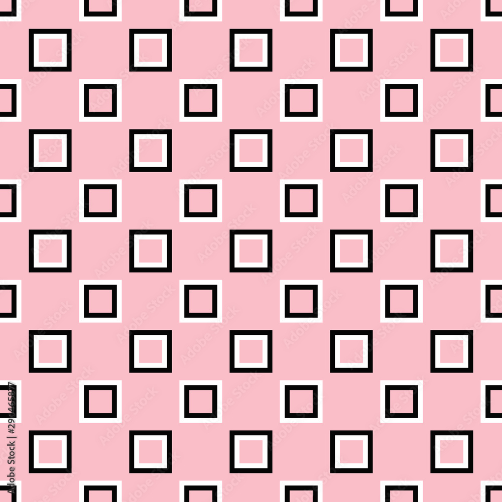Poster abstract seamless square pattern background - vector illustration