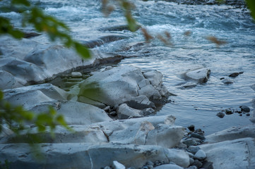 natural background stones and water
