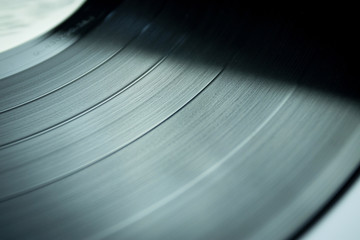 Vinyl Record Close Up Vintage Music Background