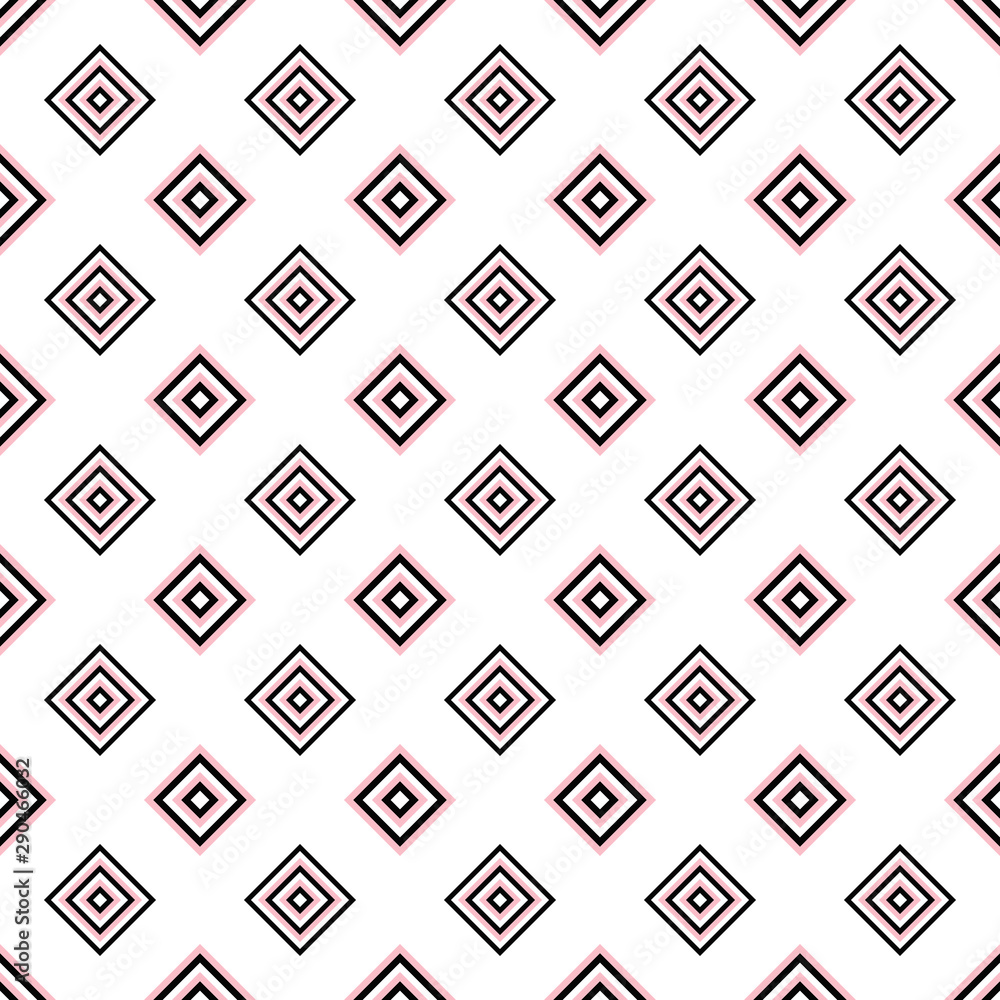 Poster abstract seamless square pattern background - vector design