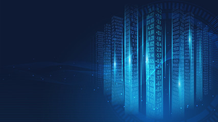 Digital data code matrix background