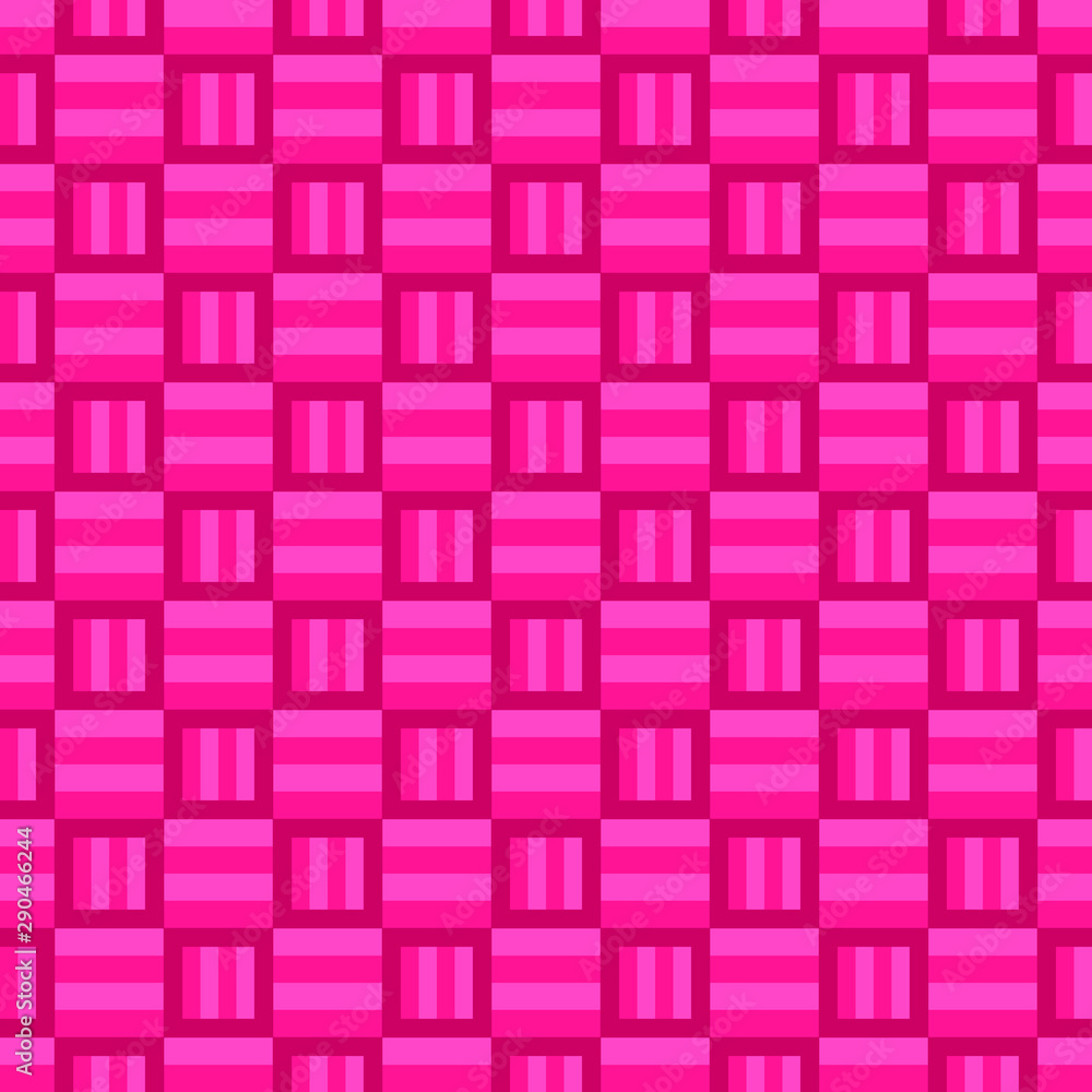 Aufkleber seamless geometrical square pattern background - vector graphic design