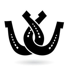 Fototapeta premium Horse Shoe Cartoon