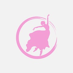 vector illustration of classical ballet, figure ballet dancer © syawalan