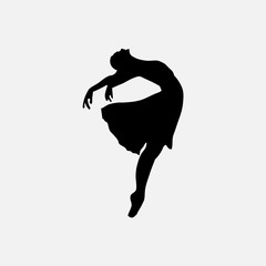 vector illustration of classical ballet, figure ballet dancer © syawalan